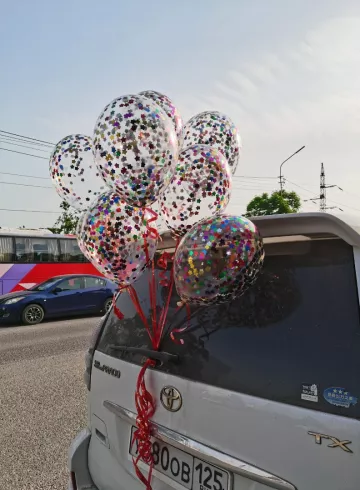 Гелиевые шары с конфетти от интернет-магазина цветов в 