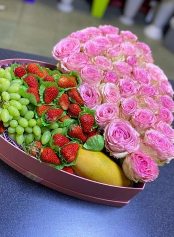 Сердце микс от интернет-магазина цветов в 